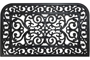 Acomoda Textil – Felpudo de Goma Antideslizante Rectangular para Interior y Exterior. Felpudo para Entrada Resistente y Duradero de Fácil Limpieza. (45x75 cm Dos Cantos)
