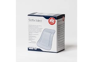 Pic Solution Soffix Med Ultra Känsliga Postoperativa Patch 50-Bitar, 10 cm Längd x 10 cm Bredd