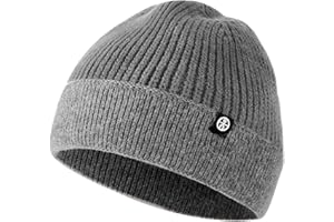 HOSSOM Czapka beanie, czapka z dzianiny, czapka zimowa dla kobiet i mężczyzn, ciepła, miękka, gęsta tkanina, oddychająca, dwuwarstwowa czapka żeglarska