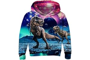 Aideaone dziecięca, polarowa bluza z kapturem z nadrukiem 3D, dla chłopców i dziewczynek, sweter, pulower, bluza z kieszenią typu kangur