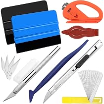 Kit De 14 Outils Pour Pose De Film Teinté Voiture - Raclette, Couteau, Vaporisateur - Installation Vitre Teintée Pro