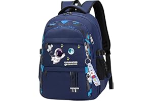 Astronaut Backpack for Boys Teens, Large Capacity School Bag Bookbag for Kids Elementary Middle