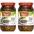 SWAD Delicious and Spicy Green Chilli Pickle / Home Made Hari Mirchi Achar - 400 gm Each (Pack of 2)