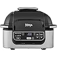 Ninja Foodi Griglia e Friggitrice ad Aria 5.7L, 5 Funzioni di Cottura, Griglia, Frigge Senza Olio, Cottura Arrosto, al Forno,