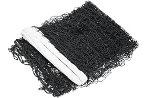 JUKOTA 1 Stück Badmintonnetz Tragbares Volleyballnetz Tennisnetz Verstellbar Trainingsnetz im Freien Für Garten Beach Sports 6.1X0.76M, Schwarz