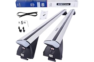 DGH SYSTEM Kompletter Aluminium-Dachträger Relingträger Easy Line Advanced 135 cm für Mitsubishi Outlander III SUV 2013-2021 mit geschlossener Dachreling, abschließbar, Nutzlast 90 kg