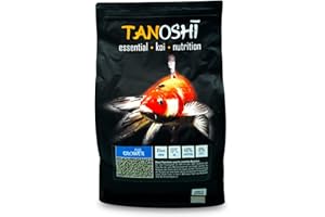 Tanoshi Koifutter - Grower Plus 5 kg 6mm | Schwimmendes Allein-Koifutter für maximales Koi-Wachstum mit Lachsöl und Krill…