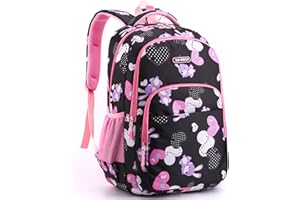 AUEJACKY Cartable Fille Primaire,Sacs d'école pour Les Filles,Sac à Dos Enfant,Sac a Dos Ecole Scolair,Sac à Dos décontracté léger,Sacs Scolaires College Imperméable,Sac école pour Quotidien et Voyage (B)