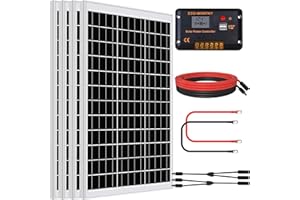 ‎DCHOUSE DCHOUSE Solarpanel 480W 12V Monokristallin Solarpanel ideal für Wohnmobil, Gartenhäuse, Boot, Hohe Effizienz Photovoltaik Mono Solarzelle (4 Pcs 120W)