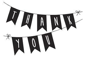 Darice 30032589 Prägeschablone, Prägefolder Danke Wimpelkette, Thank You Banner, Plastik, durchsichtig, A6