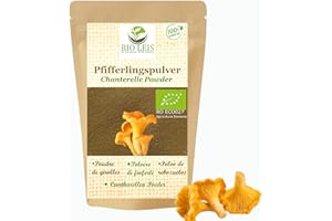 BIO Pfifferlingspulver I Pfifferlinge 200 gr I aus Wildsammlung I BIO LEIS in harmony with nature (200g)