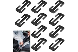 WideSmart Auto-Metall-Sicherheitsgurt-Einsteller,10 Stück Sicherheitsgurt Clips Auto Metall Sicherheitsgurtversteller Aus Metall Metall Auto Sicherheitsgurt Clip Auto Sicherheitsgurt Einsteller