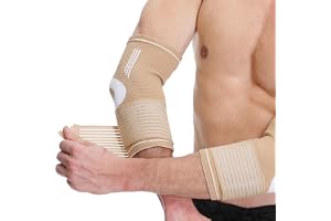 Neotech Care - Armbågsstöd - elastiskt och andningsaktivt tyg - justerbart kompressionsband - för män, kvinnor, höger eller v