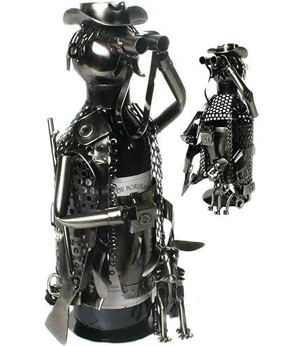 MC-Trend Wein Flaschenhalter Segelboot - Metall Deko Mit Liebespaar