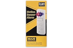 ICAN PRODUCTS Shed and Garage Alarm, Free-Standing or Wall-Mounted Wireless Alarm, Easily Secure Outside Buildings and Caravans,