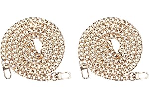 PH PandaHall 2pz 100cm Catena per Borsa A Tracolla Catene per cordoli in Ferro Dorato Catena di Ricambio Borsa a Catena con Fermagli girevoli per Borsa Portafoglio Frizione Artigianato Fare