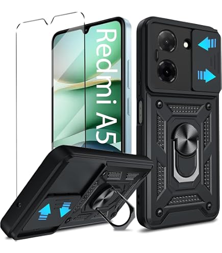 XIAOMI Redmi A5 Smartphone, 3+64GB, Black, Super clear 32MP AI