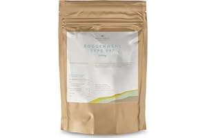 ‎ROYAL SPICE BBQ RUBS & SPICES Royal Spice Roggenmehl 997 1kg - Roggenmehl Type 997 als Kräftiges Brotmehl mit hohem Ausmahlgrad - Besonders geeignet für herzhafte Brote und Brötchen und ideal in Kombination mit Sauerteig