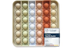 Valino Pop-It Spielzeug Pastellfarben | Wasserfeste Bubble Fidget Toys für Kinder | Sensorik Spielzeug aus hochwertigem Silikon (Quadrat - BPA Frei)