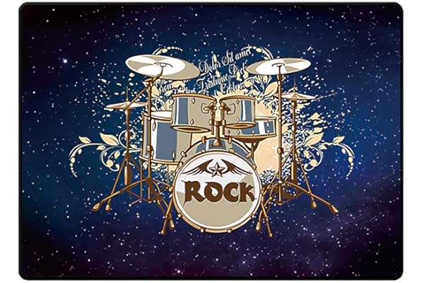 QQDD Alfombras Acusticas Alfombra para Bateria Electronica Alfombra bateria batería Tambor Alfombra Alfombrilla insonorizada Alfombras Rectangulares para Bombo Caja Alfombrillas Antideslizantes