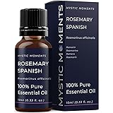 Mystic Moments | Olio essenziale spagnolo rosmarino 10 ml - olio puro e naturale per diffusori, aromaterapia e massaggio misc