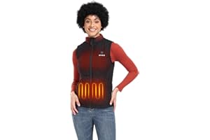 ORORO Women's Heated Gilet with Power Bank, Lightweight Quilted Heated Vest for Women