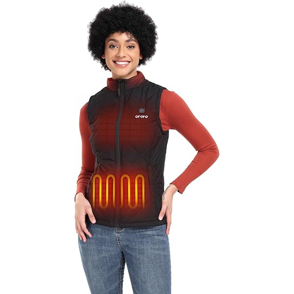 ORORO Gilet Pile Riscaldato per Uomo con Batteria Portatile - Gilet Elettrico Riscaldato da Base per Uomo (Nero Neutro, XL