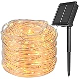 Flintronic Catena Luminosa Solare, 22m 200 LED Luci Solari Esterno, 8 Modalità Luci Solari, IP65 Impermeabili Luci Decorative