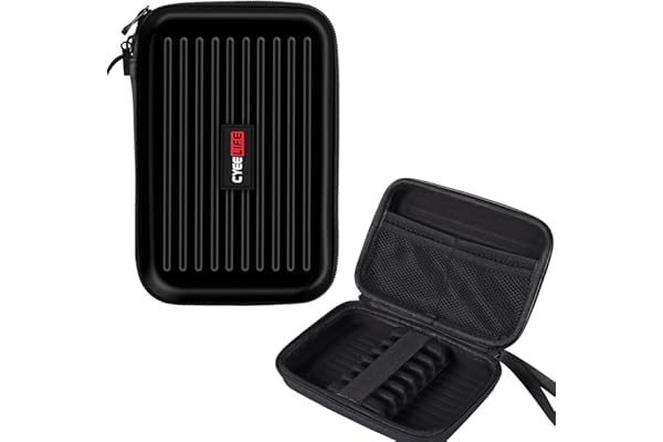 CyeeLife Boîtiers et étuis pour 6 fléchettes,Noir/Vert Accessoires Professionnels