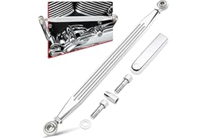 Amazicha Tringlerie de changement de vitesse chromée compatible avec Harley Davidson Softail Dyna Road King Electra Glide Street Glide Touring 1980-2024