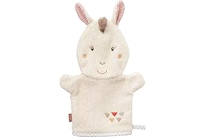 Fehn Myjka Lama – Rękawica do Mycia z Motywem Zwierzęcym – Zabawka dla Wesołej Zabawy w Kąpieli – Miękki Ręcznik Frotte dla Niemowląt i Dzieci od 0+ Miesięcy