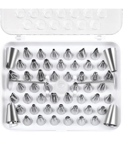 Set 5 Punte Per Piping Grandi - In Acciaio Inox Per Decorare Torte E Cupcake - Foto 4