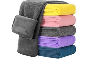 JOCMIC Kids Fleece Lined Leggings Girls Winter Thermal Thick Warm Trousers 5-13 Years 1 Pack