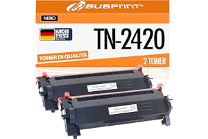Bubprint 2 tonerkassetter kompatibla med Brother TN-2420 TN-2410