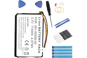 Fuworance GPS Batterie Compatible avec Garmin Drive 50 LM, Drive 51LMT-S, DriveSmart 5 LMT, Nuvi 30, Nuvi 50LM, Nuvi 52, Nuvi 52LMT, Nuvi 55LMT 361-00056-00 + Repair Tool 1100mAh Li-ION Battery