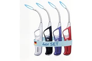 UNILITE 4X Stabfeuerzeug - MIT Gas befüllt - mit Turbo Flame – 29 cm lang – Stab flexibel – LAN-ges Sturmfeuerzeug – Feuerzeug Jetflame – 4 Stück im Set – Elektrofeuerzeuge – Feuerzeug