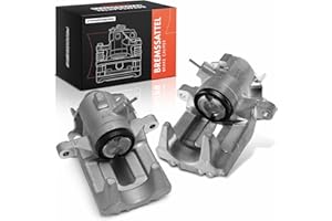 Frankberg 2x Brake Caliper Disc Brake Rear Left Right Aluminium Compatible with A6 4B2 Avant 4B5 Allroad 4BH P.a.s.s.a.t 3B2 3B3 P.a.s.s.a.t Variant 3B5 3B6 Replace# 8E0615424A