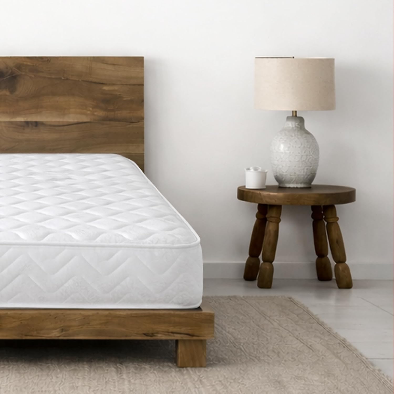 Starlight Beds Single Mattress – Memory Foam Mattress with Springs, Maximum Value, 18cm Deep, Plush, White,(90cm x 190cm)