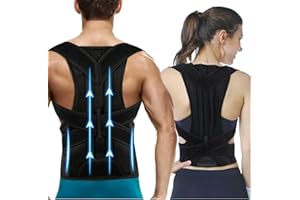 BTKVISEQAT Korektor postawy pleców dla kobiet i mężczyzn, regulowany trener pleców do podparcia lędźwiowego, skutecznie zapobiega garbowaniu i łagodzeniu bólu pleców