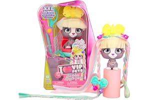 VIP Pets Hair Academy Lady Gigi - Collezionabili Cagnolini con i Capelli XXL per Acconciare, Tagliare e Fare Extension di Capelli, Ottimale per Bambini e Bambine 4 anni o più