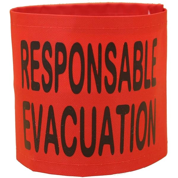 Brassard De Sécurité Serre-file - YOKO - Ajustable Velcro - 10 Cm De Large - Taille S/M Ou L/XL - Fabriqué En France