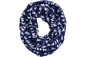 FAIRYGATE Infinity Scarves Retro Soft Wave Snood Loop Scarf Gifts for Women Girls