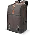 Gear Classic 20L Small Faux Leather Water Resistant Anti Theft 3 Compartment Laptop Backpack/Office Backpack for Men/Women