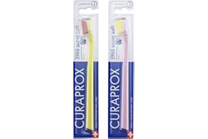Curaprox CS 3960 Brosses à Dents Super Soft, Lot de 2, Couleur Assortie