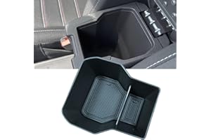 GENERIC MEDZUK Armrests Compatible with Dacia Sandero 3 | Sandero Stepway 3 2020-2024 2025 Centre Console Storage Box, Glove Box Organiser Tray Accessories with Non-Slip Mat (Black)