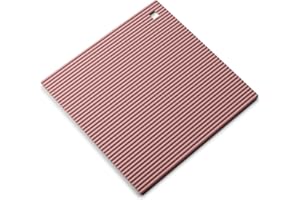 Zeal Silicone Trivet Mat Kitchen Worktop Protector for Hot Pots and Pans (22 x 22cm) – Heat Resistant Mat, Non Slip Square Trivet, Rose Pink