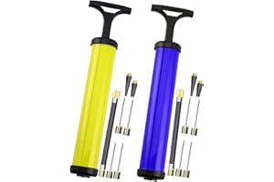 EXPECTRO Football pump, Portable Air Pump, Ball Pump Inflator Kit with Needle, Nozzle, Extension Hose for Football Basketball Water Polo Rugby Exercise Sports Ball Balloon