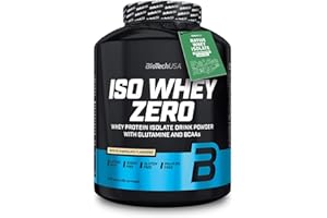 BioTechUSA Iso Whey ZERO | Gluten, Sugar FREE | Lactose Reduced | Premium Whey Protein Isolate, 2.27 kg, Chocolat Blanc