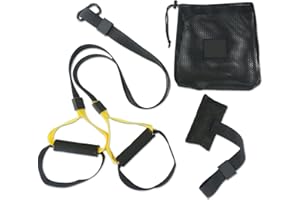 AMONIDA Sangle de Suspension d'entraînement, Ceinture de Résistance de Porte Professionnelle Portable pour Exercice Complet du Corps pour Salle de Sport à Domicile