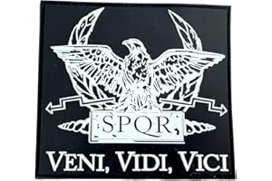 PATCH NATION SPQR Antica Repubblica Romana Veni Vidi Vici Cosplay Airsoft PVC Fan Patch Morale Toppa